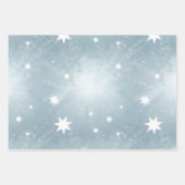 Elegant Pastel Abstract Star Pattern Christmas Geschenkpapier Set (Vorderseite)