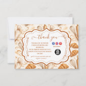 Elegant Pastel Bakery Branding Dankeskarte (Vorderseite)