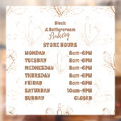 Elegant Pastel Bakery Branding Fensteraufkleber (Blatt 2)