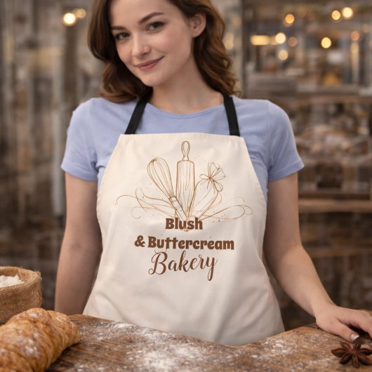 Elegant Pastel Bakery Branding Schürze