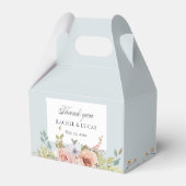 Elegant Pastel Boho Floral Calligraphy Geschenkschachtel (Vorderseite)