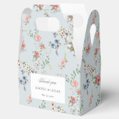 Elegant Pastel Boho Floral Calligraphy Geschenkschachtel (Geöffnet)