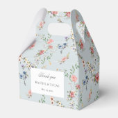 Elegant Pastel Boho Floral Calligraphy Geschenkschachtel (Vorderseite)