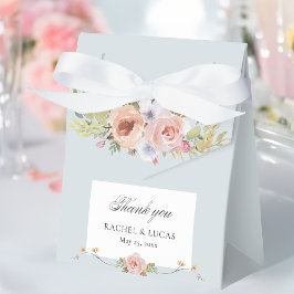 Elegant Pastel Boho Floral Calligraphy Geschenkschachtel