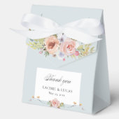 Elegant Pastel Boho Floral Calligraphy Geschenkschachtel (Vorderseite)
