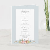 Elegant Pastel Boho Floral Calligraphy Programm (Vorderseite)