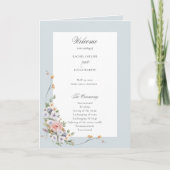 Elegant Pastel Boho Floral Calligraphy Programm (Vorderseite)
