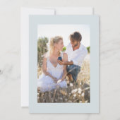 Elegant Pastel Boho Floral Calligraphy Save The Date (Rückseite)