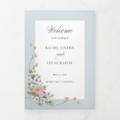 Elegant Pastel Boho Programm für Blumenkalligraphi (Cover)