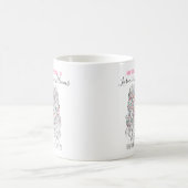 Elegant Pastel Bride Wavy Hair Styling Floral Kaffeetasse (Mittel)