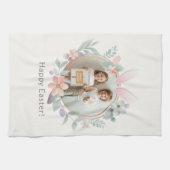Elegant Pastel Easter Photo Kitchen Towel Geschirrtuch (Horizontal)