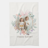 Elegant Pastel Easter Photo Kitchen Towel Geschirrtuch (Vertikal)