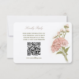 Elegant Pastel Floral Wedding RSVP Card Einladung