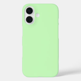 Elegant Pastel Green Solid iPhone 16 Hülle