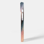 Elegant Pastel Iridescent Glitter Silk Waves Shimm Case-Mate iPhone Hülle (Rückseite / Links)