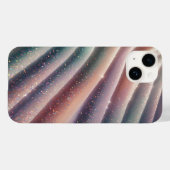 Elegant Pastel Iridescent Glitter Silk Waves Shimm Case-Mate iPhone Hülle (Rückseite (Horizontal))
