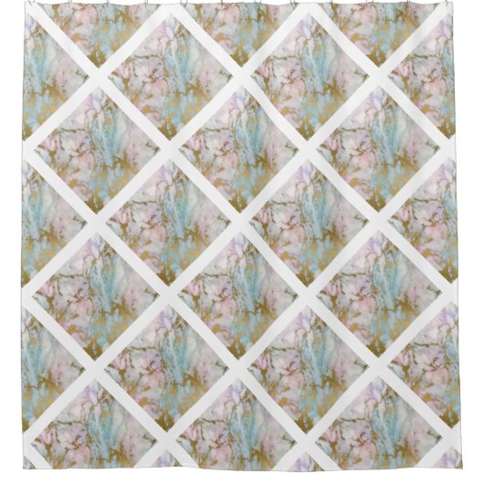 ELEGANT PASTEL MARBLE ABSTRAKT 2 DUSCHKURTAN DUSCHVORHANG (Vorderseite)