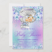 Elegant Pastel Mermaid Baby Shower Einladungen (Vorderseite)