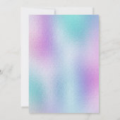 Elegant Pastel Mermaid Baby Shower Einladungen (Rückseite)