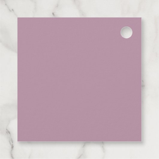 Elegant Pastel Minimal Lila Vielen Dank für Ihre H Geschenkanhänger (Rückseite)