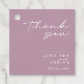Elegant Pastel Minimal Lila Vielen Dank für Ihre H Geschenkanhänger (Vorderseite)