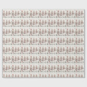 Elegant Pastel Nutcracker Classic Geschenkpapier (Flach)