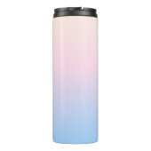 elegant pastel pink blue bright gradient colors thermosbecher (Rückseite)