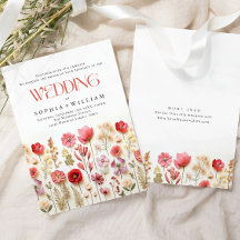 Elegant Pastel Pink Boho Wild Blume Hochzeit