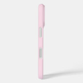 Elegant Pastel Pink Monogram iPhone Case (Rückseite / Rechts)