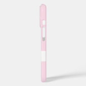 Elegant Pastel Pink Monogram iPhone Case (Rückseite / Links)