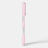 Elegant Pastel Pink Monogram iPhone Case (Rückseite / Rechts)