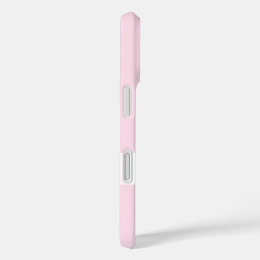 Elegant Pastel Pink Monogram iPhone Case (Rückseite / Rechts)