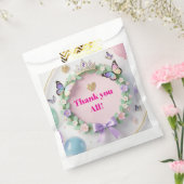 Elegant Pastel Quinceañera Favor Bags with balloon Geschenktütchen (Versiegelt)