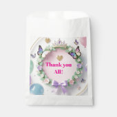 Elegant Pastel Quinceañera Favor Bags with balloon Geschenktütchen (Vorderseite)