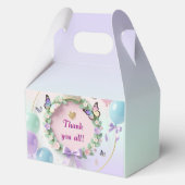 Elegant Pastel Quinceañera Place Cards Geschenkschachtel (Rückseite)