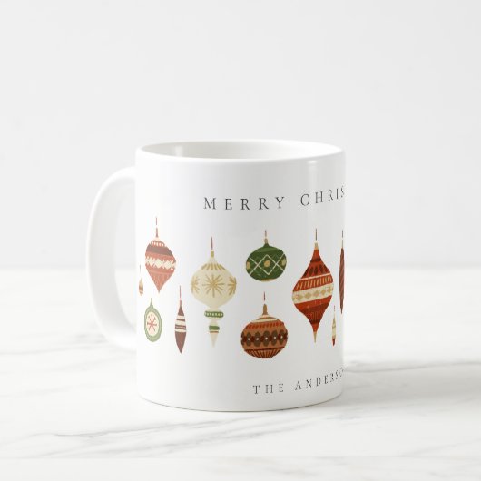 ELEGANT PASTEL RED GREEN STAR STAR SITZUNGEN ORNAM KAFFEETASSE (Vorderseite Links)