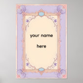 Elegant Pastel Victorian Frame Poster (Vorne)