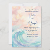 Elegant Pastel Watercolor Invitation | Soft Blush  Einladung (Vorderseite)