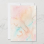 Elegant Pastel Watercolor Menu | Soft Blush & Aqua Einladung (Rückseite)