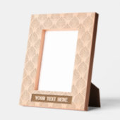 Elegant Pattern Abstract Leaf Portrait Size Geätzte Rahmen (Links)