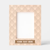 Elegant Pattern Abstract Leaf Portrait Size Geätzte Rahmen (Vorderseite)