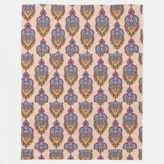 Elegant pattern fleece throw blanket (Vorderseite)