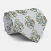 Elegant Patterned Green Colorway Tie Krawatte (Gerollt)