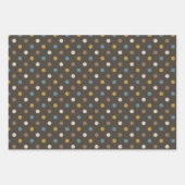 Elegant Patterns Blue Brown Mustard Beige  Geschenkpapier Set (Vorderseite 2)