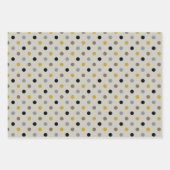 Elegant Patterns Mustard Beige Taupe Grey Geschenkpapier Set (Vorderseite 2)