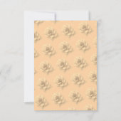 Elegant Peach Floral Birthday Invitation (Rückseite)