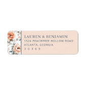 Elegant Peach Floral Border (Vorne)