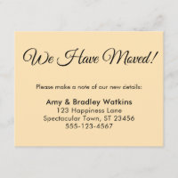 Elegant, Peach haben wir Änderung der Adresse