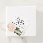 Elegant Peach Rose Hochzeit Vielen Dank Geschenkanhänger (Beispiel)