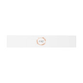 Elegant Peach Sparkle Wedding Script Calligraphy Einladungsbanderole (Flach)